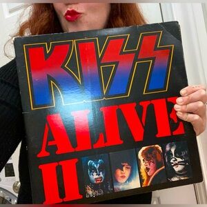 KISS Alive 2 vintage vinyl double album record vinyl unique Valentines Day gift